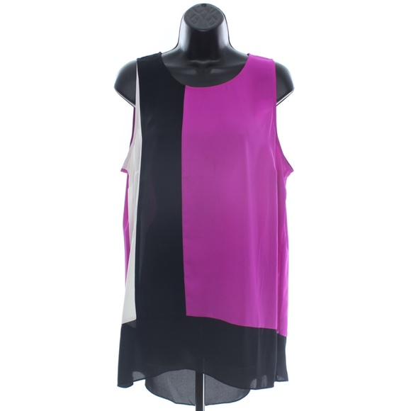 INC International Concepts Tops - INC Colorblock Sleeveless HiLo Blouse
